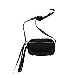 Aimee Kestenberg Let’s Ride Mini Black Leather Crossbody Bag Purse